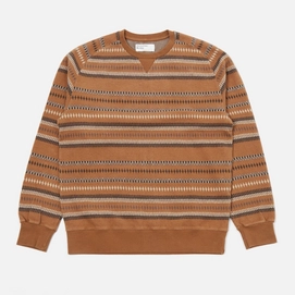 Pull Universal Works Homme Classic Crew Brown