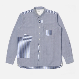 Shirt Universal Works Men Patched Navy-L