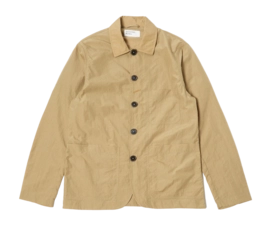 Jacket Universal Works Men Bakers Chore Recycled Nylon Tech Sand