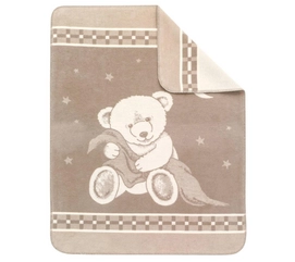 Jacquard Plaid Ibena Kuschelkind Nounours