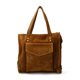 Tasche Shabbies Amsterdam Waxed Suede Brown Large
