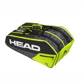 Sac de Tennis HEAD Core 9R Supercombi Black Neon Yellow