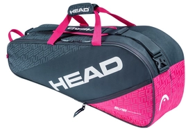 Tennis Bag HEAD Elite 6R Combi Anthracite Pink