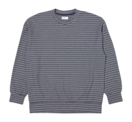 Sweatshirt Universal Works Loose Tex Stripe Jersey Men Dark Navy-S