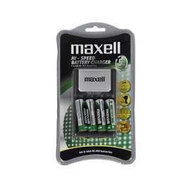 Batterijlader Maxell AA + 4 batterijen