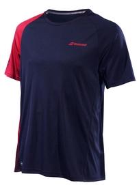 T-shirt Babolat Boys Performance Crew Neck Tee Black Salsa