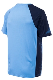 Tennisshirt Babolat Boys Performance Crew Neck Tee Parisian Blue Black
