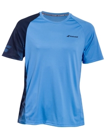 Tennisshirt Babolat Boys Performance Crew Neck Tee Parisian Blue Black