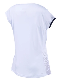 Tennisshirt Babolat Girls Performance Cap Sleeve Top White Silver
