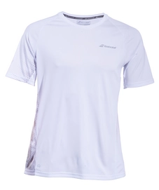 Tennisshirt Babolat Men Performance Crew Neck Tee White Silver