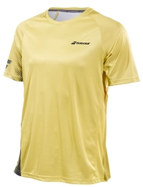 T-shirt Babolat Men Performance Crew Neck Tee Dark Yellow Black