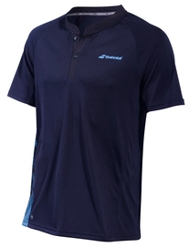 Polo Babolat Homme Performance Polo Black Parisian Blue