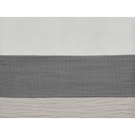 Bettlaken Jollein Wrinkled Cotton Storm Grey-75 x 100 cm (für Babywiegen)