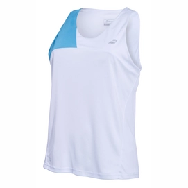Débardur Babolat Women Performance Tank Top White Horizon Blue