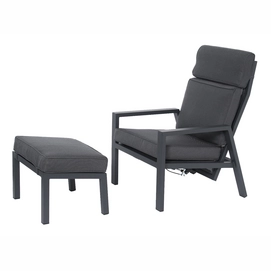 Loungestoel Miloo Home Zoya Anthracite