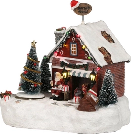 Luville Santa'S Office Battery Operated