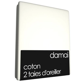 2 Taies d'Oreiller Damai Ivoire (Coton)-60 x 70 cm