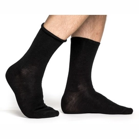 Socken Woolpower Unisex Liner Classic Black-Schuhgröße 45 - 48