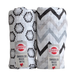 Multidoek Lodger Swaddler Hydrofiel Limited Edition Zig Zag Flower (2-delig)