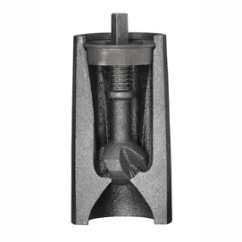 3---0074 Pepper mill - cast iron grinder - half