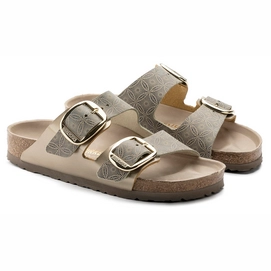 Sandaal Birkenstock Women Arizona Big Buckle Ceramic Pattern Blue Narrow Led