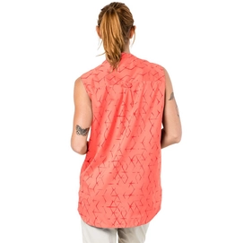Tanktop Jack Wolfskin Women Sonora Shibori Sleeveless Hot Coral All Over