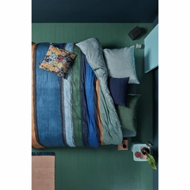 Dekbedovertrek Oilily Rustic Lines Blue Green Satijn