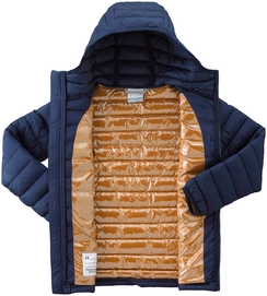 Jas Columbia Youth Powder Lite Boys Hooded Collegiate Navy