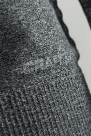 Longsleeve Craft Smooth Roundneck Men Black Melange