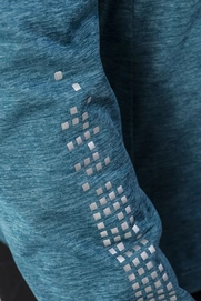 Longsleeve Craft Mind Reflective Zip Tee Women Teal
