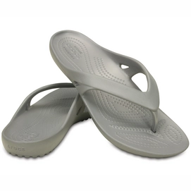 Damesslipper Crocs Kadee II Flip Silver