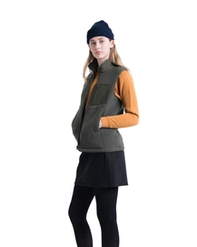 Bodywarmer Herschel Supply Co. Women's Guide Fleece Sherpa Vest Dark Olive