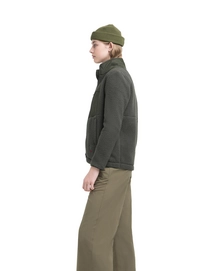 Vest Herschel Supply Co. Women's Guide Fleece Sherpa Full Zip Dark Olive