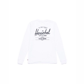 T-Shirt Herschel Supply Co. Women's Long Sleeve Tee Classic Logo Bright White Black