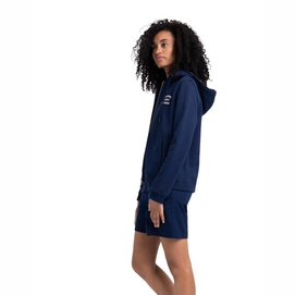 Vest Herschel Supply Co. Women's Full Zip Hoodie Stack Logo Peacoat Ash Rose