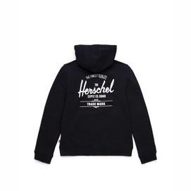 Vest Herschel Supply Co. Women's Full Zip Hoodie Classic Logo Black White