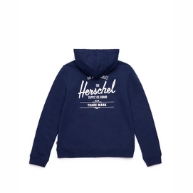 Vest Herschel Supply Co. Women's Full Zip Hoodie Classic Logo Peacoat White