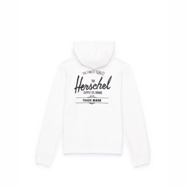 Vest Herschel Supply Co. Women's Full Zip Hoodie Classic Logo Blanc de Blanc Black