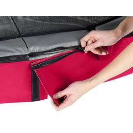 Trampoline EXIT Toys Elegant Premium Rectangular 366 x 214 Red Safetynet Economy