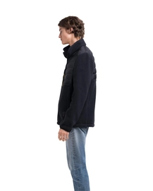 Vest Herschel Supply Co. Men's Guide Fleece Hybrid Sherpa Full Zip Black