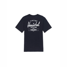 T-Shirt Herschel Supply Co. Men's Tee Classic Logo Black White