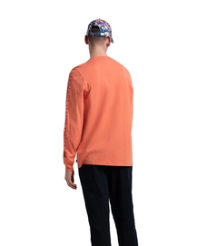 Trui Herschel Supply Co. Men's Long Sleeve Tee Sleeve Print Carnelian Apricot