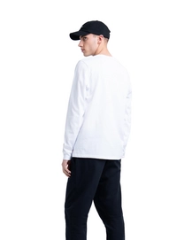 Trui Herschel Supply Co. Men's Long Sleeve Tee Stack Logo  Bright White Grey