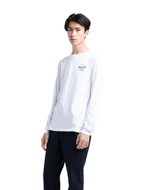 Trui Herschel Supply Co. Men's Long Sleeve Tee Classic Logo Bright White Black