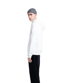 Vest Herschel Supply Co. Men's Full Zip Hoodie Stack Logo Blanc de Blanc Grey