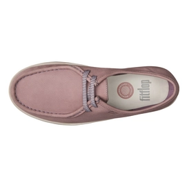Sneaker FitFlop Loaff™ Lace-Up Moc Nubuck Plumthistle