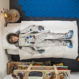 Bettwäsche SNURK Astronaut Flanell