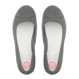 Ballerina FitFlop F-Sporty™ Suède Charcoal