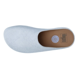 Clog FitFlop Shuv™ Canvas Blue Weave