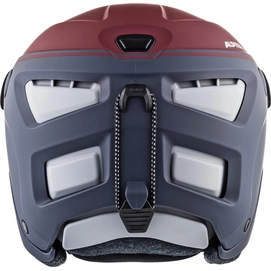 Skihelm Alpina Attelas Visor Qvm Nightblue Bordeaux Matt